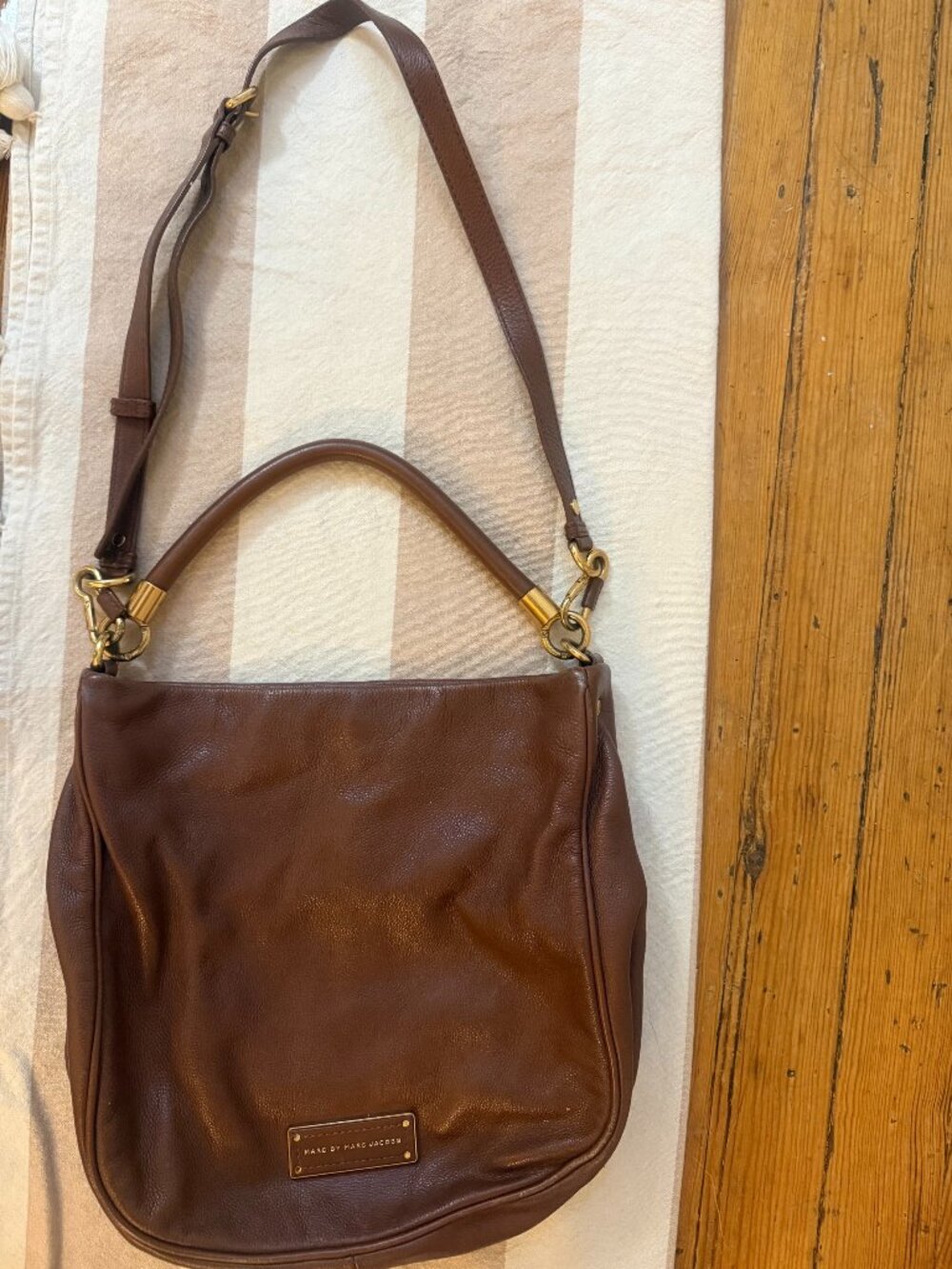 marc by marc jacobs leather brown bag
